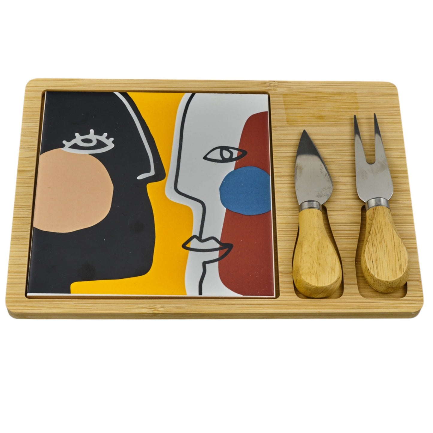 Naif Favor Chopping Board with Knife and Fork CBR Cheese