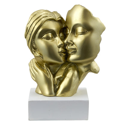 Bomboniera Gold Busto Coppia Bacio Melograno