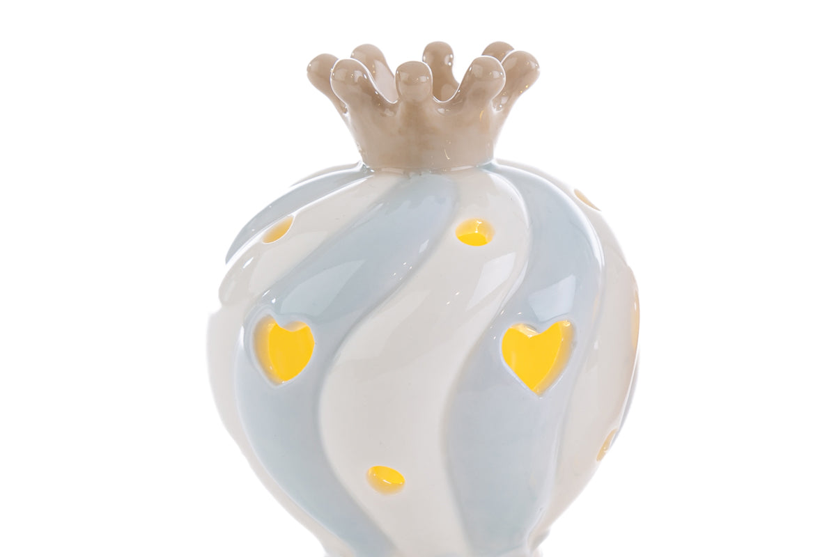 Porcelain Hot Air Balloon Favor Led Celeste The Stars