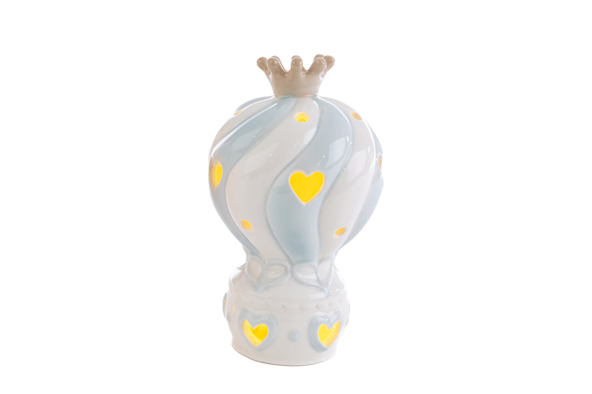 Porcelain Hot Air Balloon Favor Led Celeste The Stars