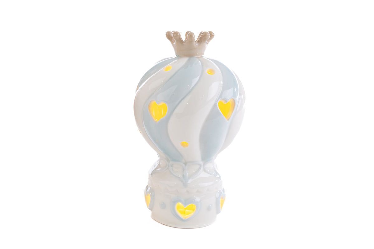 Porcelain Hot Air Balloon Favor Led Celeste The Stars