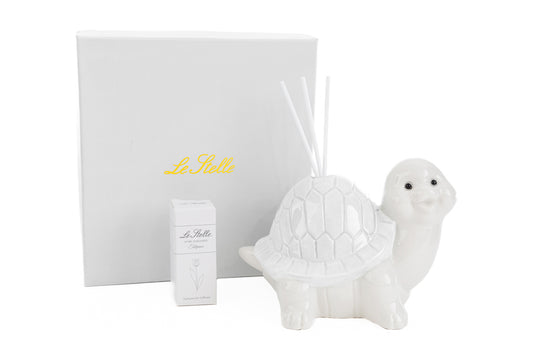 Le Stelle Porcelain White Turtle Perfumer Favor