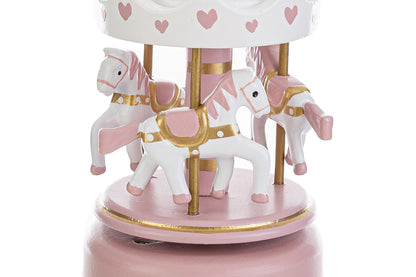 Faveur de carrousel en bois rose Le Stelle Carillon