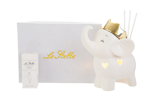 Faveur du Parfumeur Eléphant en Porcelaine Led Le Stelle