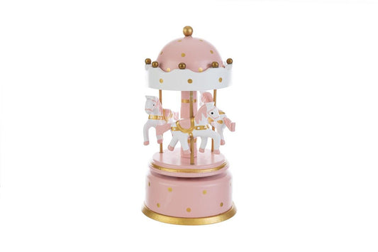 Favor Wooden Carillon Carousel Celestial Stars with Shopper