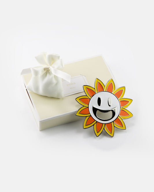 Margot Enamelled Sun Magnet Wedding Favor with Case