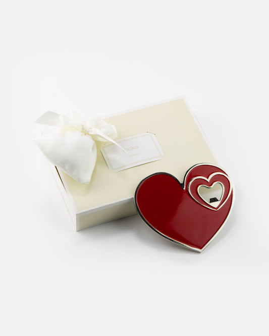 Margot Heart Enamelled Magnet Bottle Opener Favor