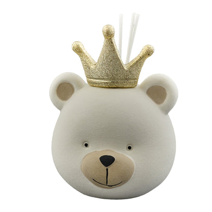 Led Crown Bear Perfumer Favor in Satin Porcelain