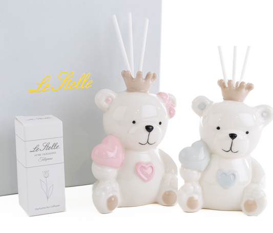 Light Blue and Pink Bear Perfumer Favor