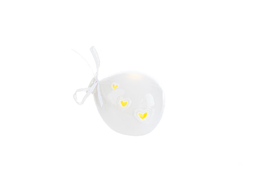 Bomboniera Palloncino LED Bianco Porcellana